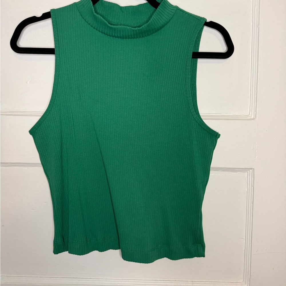 Old Navy Emerald Ribbed Tank Top